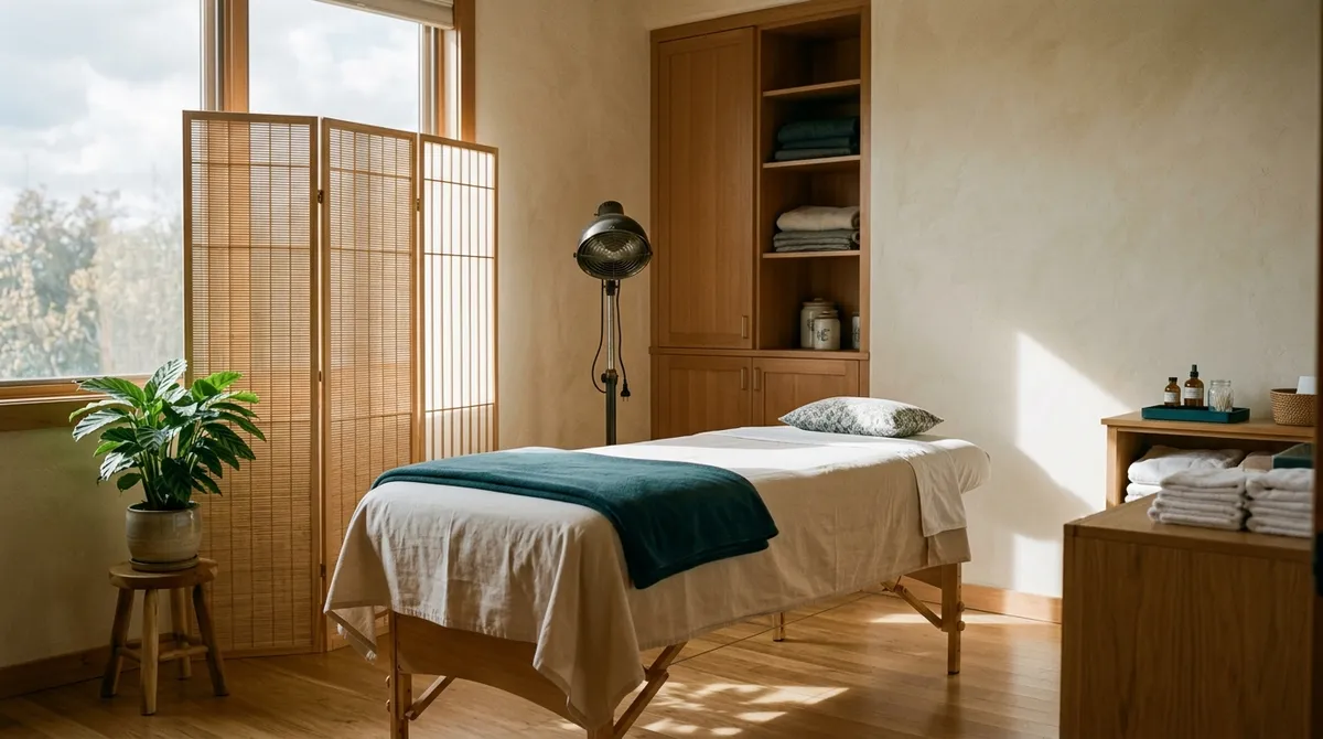 Salle de soin d'acupuncture vide